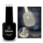 Gleevia Disco Glitter Finish Light Reflective Uv Gel Nail Polish Broken Diamond Flashing Sparkly Gel Nail Polish 15Ml