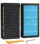 XREY 2 Pack Tesla Model 3 Model Y Air Filter with Activated Carbon Cabin HEPA Air Filter Replacement (2016-2024)