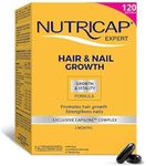 NUTRISANTE Nutricap Expert Hair & Nail Growth - Food Supplement for Fast Hair Growth - Exclusive Capiline Complex - Promotes Hair Growth & Development - Biotin, Walnut Oil, Vitamin B3-120 softgels