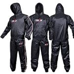 DEFY Heavy Duty Sweat Suit Sauna Exercise Gym Sauna Suit Fitness workout Anti-Rip with Hood