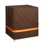 Joyhalo Air Conditioner Cover, Waterproof Ac Cover For Outside Unit, Durable 600D Oxford Ac Unit Covers Outdoor With Adjustable Straps And Handles 32 x 32 x 36 Inches Brown