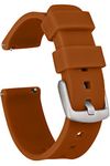 GadgetWraps 20mm Gizmo Watch Silicone Watch Band Strap with Quick Release Pins – Compatible with Gizmo Watch, Samsung, Pebble – 20mm Quick Release Watch Band (Light Brown, 20mm)