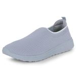 DOCTOR EXTRA SOFT Women Lightweight Memory Foam Shoes | Walking,Gym,Training,Running,Casual,Sports,Athletics| Stylish,Flexible,Comfortable| Slip-On,Loafers,Lace-Up,Sneaker & D-1004, Grey, 3