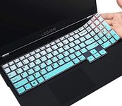 Laprite Keyboard Cover Skin for 2020 Lenovo Legion 5 Series Legion 5 5i 5p 5pi 15.6 Inch and 17.3 Inch |Legion 7i & idea Pad Gaming 3i Gaming Laptop Keyboard Protective Skin - Gradient Mint