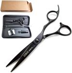 Professional Hair Scissors Salon Shears 6 Inch, Extremely Sharp 440C Blades, DynaCut Razor Sharp Haircutting Shears Hairdressing Scissors with Cleaning Oil and Leather Protection Case