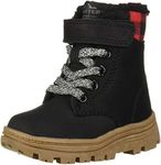 carter's Boys' CALI Ankle Boot, black, 8 M US Toddler