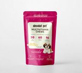 Absolut Pet 12-in-1 Multivitamins for Dogs, Chews that Support Bone & Muscle Health with Vitamins A, D, E, K, Biotin and Zinc (30 Chews)