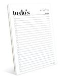 To Do List Notepad A5 Size (8.3"x5.8") Premium Thick Paper With Cardboard Back Support, Undated Daily Planner Notepad, Daily To Do List Notebook, Ruled Pages, Checkboxes, Deadline Column. One of the must have Office Supplies by Hadigu.