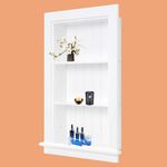 Medicine Cabinet 14 x 24 Recessed, Medicine Cabinets for Bathroom, 2 Shelves Wall Niche, Shelf between Studs, Bathroom Cabinet Wall Insert for Washroom, Toilet, Kitchen, Living Room (white)