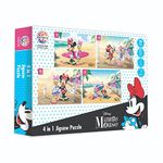 Ratna's 4 in 1 Disney Jigsaw Puzzle 140 Pieces for Kids. 4 Jigsaw Puzzles 35 Pieces Each (Minnie Mouse & Daisy)