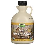 NOW Foods Maple Syrup, Grade A Medium Amber, Certified Organic, 32 ounce Jug.