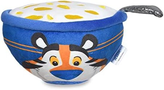 Kellogg's for Pets 6 Frosted Flakes Plush Squeak Toy Dogs | Plush Dog Toy with Squeaky | Officially Licensed Pet Products | Food Themed Dog Toys, Frosted Flakes Cereal, Funny Pet Gift Ideas