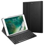 Fintie Keyboard Case for iPad 9.7 2018/2017 / iPad Air 2 / iPad Air - Slim Shell Stand Cover w/Magnetically Detachable Wireless Bluetooth Keyboard for iPad 6th / 5th Gen, Black