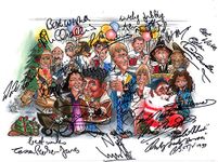 Only Fools and Horses Nags Head Whole Cast Signed Artwork POSTER Pre Print (A3)