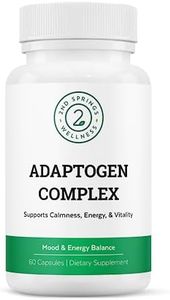 2nd Springs Adaptogen Complex Calmness, Energy and Vitality Booster - Ashwagandha, Schisandra, Astragalus, Ginseng, Rhodiola, Amla - Promotes Balance, Focus, and Overall Well-Being - 60 Ct