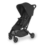 UPPAbaby MINU V2 Lightweight Stroller - JAKE (Charcoal on Carbon Frame with Black Leather)