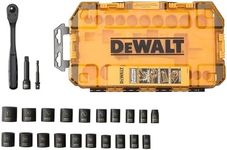 DEWALT Impact Socket Set, 23 Piece Set, 3/8" Drive Metric/SAE (DWMT74738)