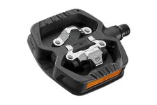 LOOK Cycle - GEO Trekking Grip Bike Pedals - Ultra-Robust Hybrid Pedals - 1 Clipless Face, 1 Flat Face with Elastomer Grip - Ideal for Every Ride - EASY Pedals + Cleats