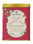 Makaibari Holiday Edition : Apple Cinnamon Black Tea | Usda Certified Premium Black Tea | Anti-Oxidants, Immunity Booster | Tin Caddy, Loose Leaves - 50 Gm