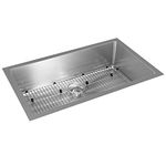 Elkay Crosstown 16 Gauge Stainless Steel 30-1/2" x 18-1/2" x 8" Single Bowl Undermount Sink Kit