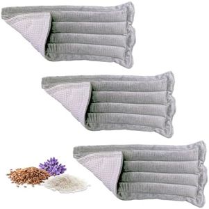 Lavender Microwavable Heating Pad Solutions Buddy - Moist & Large Heating Pad for Joints & Muscles Relief - Microwave Hot Pack Heat Pad for Cramps - Heated Pad Therapy - 3 Packs with Lavender Scent