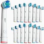 Aster Replacement Electric Toothbrush Heads, Compatible with Braun Oral B Toothbrush Heads, 16 Pack of Compatible Oral B Toothbrush Head