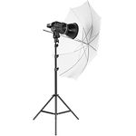 GVM 80W LED Video Light, Umbrella Lighting Kit CRI97+ 5600K with Tripod Stand, Soft Umbrella, Continuous Output Lighting for YouTube, Video Recording, Wedding, Outdoor Shooting