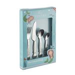 Viners Kids Mermaid 4 Piece 18/0 Silver Stainless Steel Cutlery Set