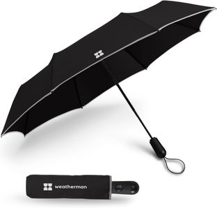 Weatherman Compact Travel Umbrella – Black, Lightweight & Windproof