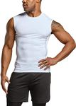 TSLA Men's R Neck Sleeveless Workou