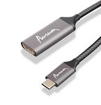 AURUM CABLES USB C to HDMI Cable, 3 feet Black Braided 4K@60Hz USB Type C to HDMI Cable Cord to Connect Phone or Computer to TV, Thunderbolt 3 Compatible with Samsung Galaxy, MacBook Pro/Air, iPad