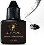 Venus Visage Eyelash Glue for Lash Experts, Extra Strong Lash Extension Glue with 1-2 Sec Dry Time, Latex-Free Lash Glue for Eyelash Extensions, Eye Lash Glue Long Lasting for 6-7 Weeks (10ml)