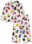 Sesame Street Elmo Toddler Coat Style Pajamas Set (3T, White)