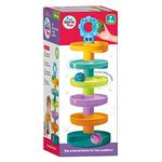 Toymate Cat Spiral Fun - A Roll Ball Toy with 7 Layer Ball Drop Tower Run with Roll Swirling Ramps for Baby and Toddler Educational Development Toy Set