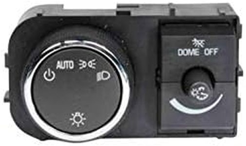 ACDelco D1525J GM Original Equipment Ebony Headlamp, Instrument Panel Dimmer, and Dome Lamp Switch