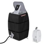 Okcool Hot Tub Spa Heater Pump Cover for Winter,Waterproof Heavy Duty Hot Tub Insulated Pump Cover with Plush Lining (Black,Square)