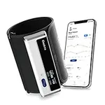 Checkme BP2A Blood Pressure Monitor Upper Arm - Wireless Large Cuff Bluetooth BP Machine and Historical Data, Accurate Digital Readings in 30 Seconds, Unlimited Data Stored in App for iOS & Android