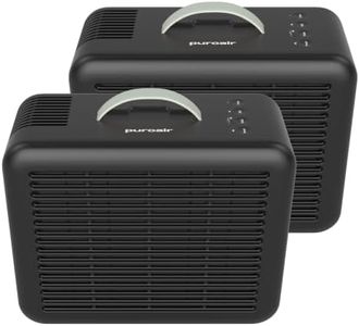 PuroAir Air Purifier 100i Smart HEPA Air Purifiers for Home Pets - Portable Small Air Purifier Filters up to 550 Ft² of Pollutants, Smoke, Pollen, Dust - Room Air Purifiers for Bedroom, Office (2PK)
