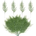 Alpurple 40 PCS Artificial Pine Leaves Branches-13.7 Inches Fake Greenery Pine Sprigs-Faux Pine Leaves Picks for DIY Garland Wreath Christmas Embellishing and Home Garden Decoration (40PCS)