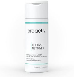 Proactiv Acne Cleanser - Benzoyl Peroxide Face Wash And Acne Treatment - Daily Facial Cleanser And Hyularonic Acid Moisturizer With Exfoliating Beads - 30 Day Supply, 60 ml.
