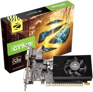 ZEBRONICS GT740-4GD3 Graphics Card,pci_e_x16 Powered by NVIDIA,4GB GDDR3,128-Bit,Pcie3.0,Upto 2560 X 1440 @60Hz,Multiple Outputs-HDMI | DVI | VGA,Physx Support,Heatsink with Fan,High Efficiency