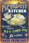 Henson Key West Kitchen Key Lime Pie vintage Tin Sign Logo 12 * 8 inches Advertising Eye-Catching Wall Decoration