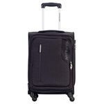 Kamiliant by American Tourister Kojo Polyester 56 Cm Grey Softsided Spinner Suitcase, Small, Trolley Bags for Travel