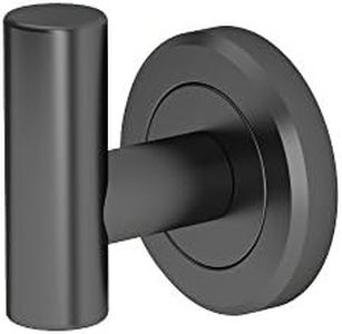 Gatco 4245MX Latitude II, Robe Hook, Matte Black, 2.25"