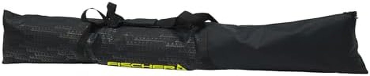 Fischer Skitasche 190 cm für 1 Paar Ski + Stöcke Skicase Eco Alpine – robuste Skihülle I wasserfeste Skitasche mit Griff I Faltbarer Skisack für Transport & Lagerung