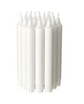 Jubla 20 Unscented White Candles 22mm Diameter 19cm Height 6 Hours Burn Time