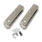 DEMOTOR PERFORMANCE For SBF Ford Finned Aluminum Tall Valve Covers 289 302 351W 5.0L SB Mustang Falcon