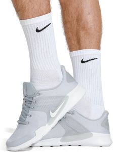 Nike Crew Training Socks 6-Pack – White/Black, Size L