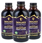 Immunia SYNERGY - Elderberry Supplement for Immune System Support - Powerful Natural Antioxidant. POLYPHENOLS: Anthocyanins, Quercetins. Elderberries from Canada. (3 bottles)