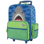 Stephen Joseph boys Classic Rolling Luggage, Shark Backpack, Shark, No Size US